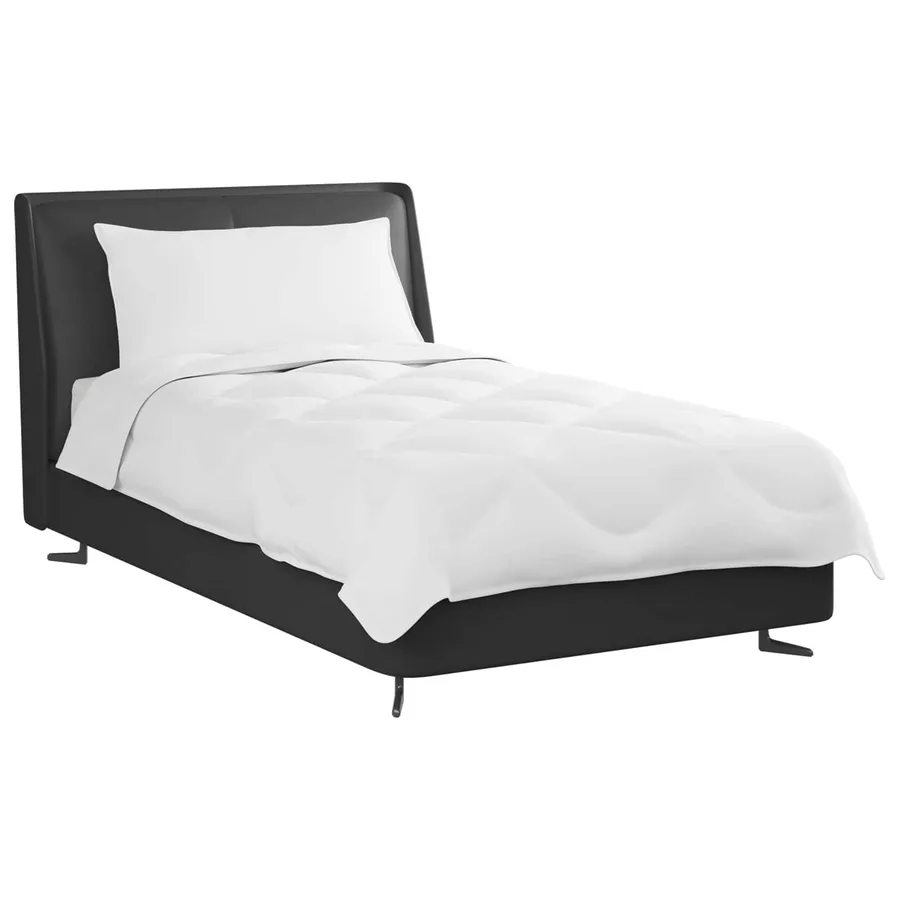 Duvet d'été simple avec oreiller 2 pcs Blanc Microfibre - 3