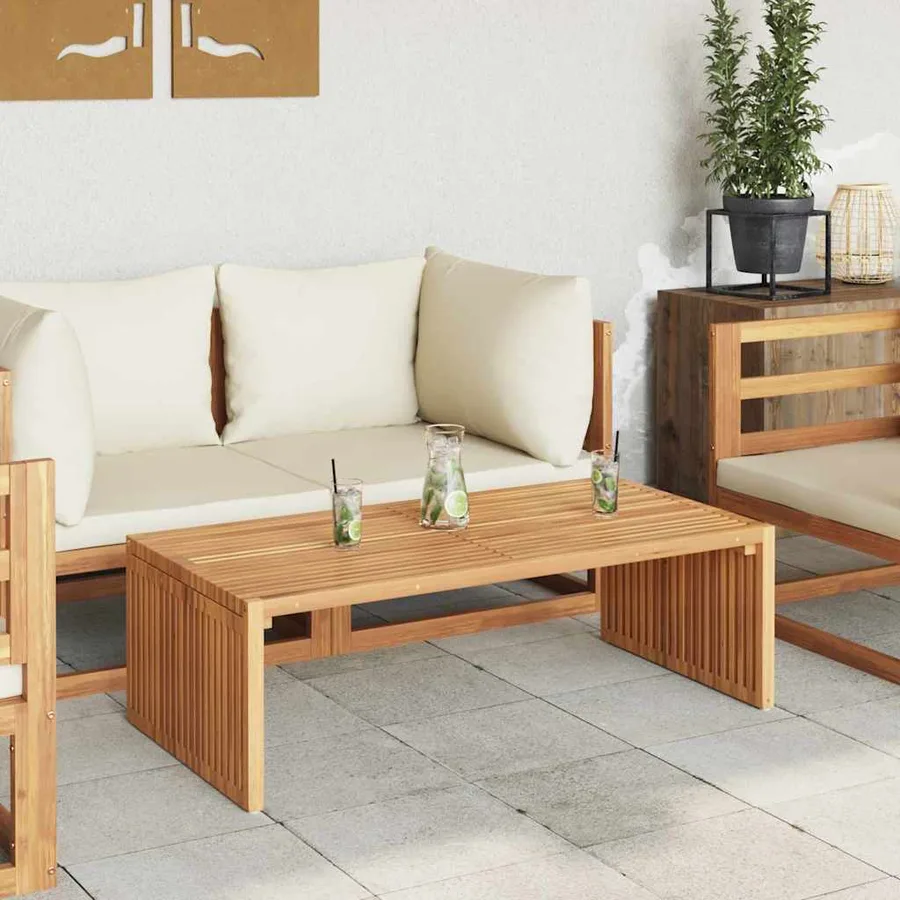 Table d'appoint de jardin Marron 110 x 55 x 35,5 cm - 4