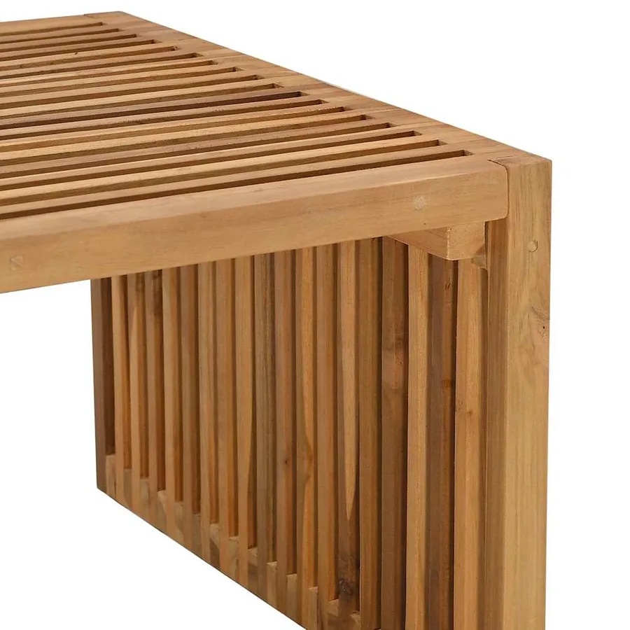 Table d'appoint de jardin Marron 110 x 55 x 35,5 cm - 9