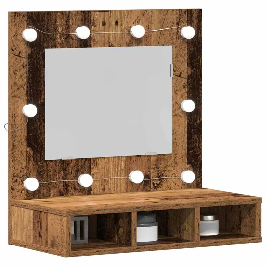 Armoire Miroir Bois ancien 60 x 31,5 x 62 cm Bois d'ingénierie - 3