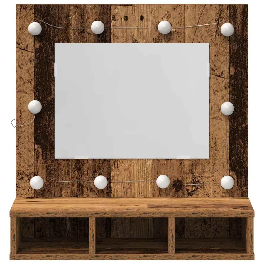 Armoire Miroir Bois ancien 60 x 31,5 x 62 cm Bois d'ingénierie - 5