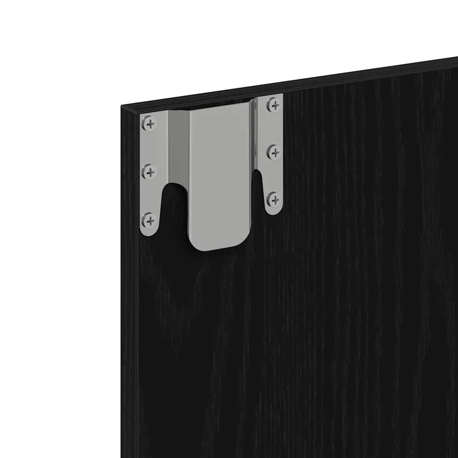 Armoire Miroir Chêne noir 60 x 31,5 x 62 cm Bois d'ingénierie - 10