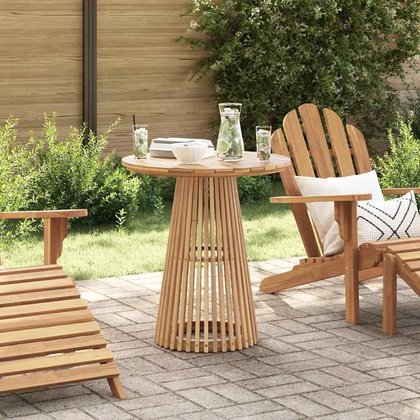 Table d'appoint Marron 70 x 70 x 75 cm Bois de teck massif