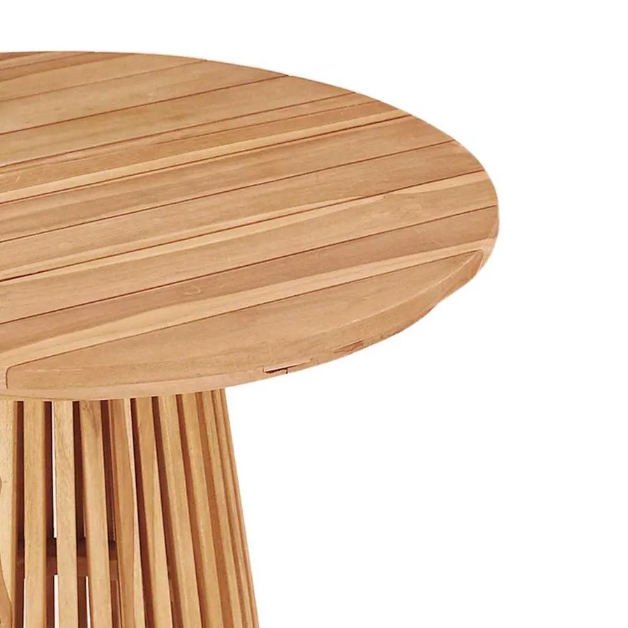 Table d'appoint Marron 70 x 70 x 75 cm Bois de teck massif - 5