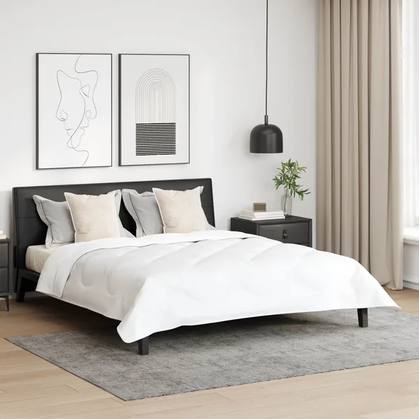 Oreiller avec oreiller 2 pcs Blanc 50 x 50 cm Coton