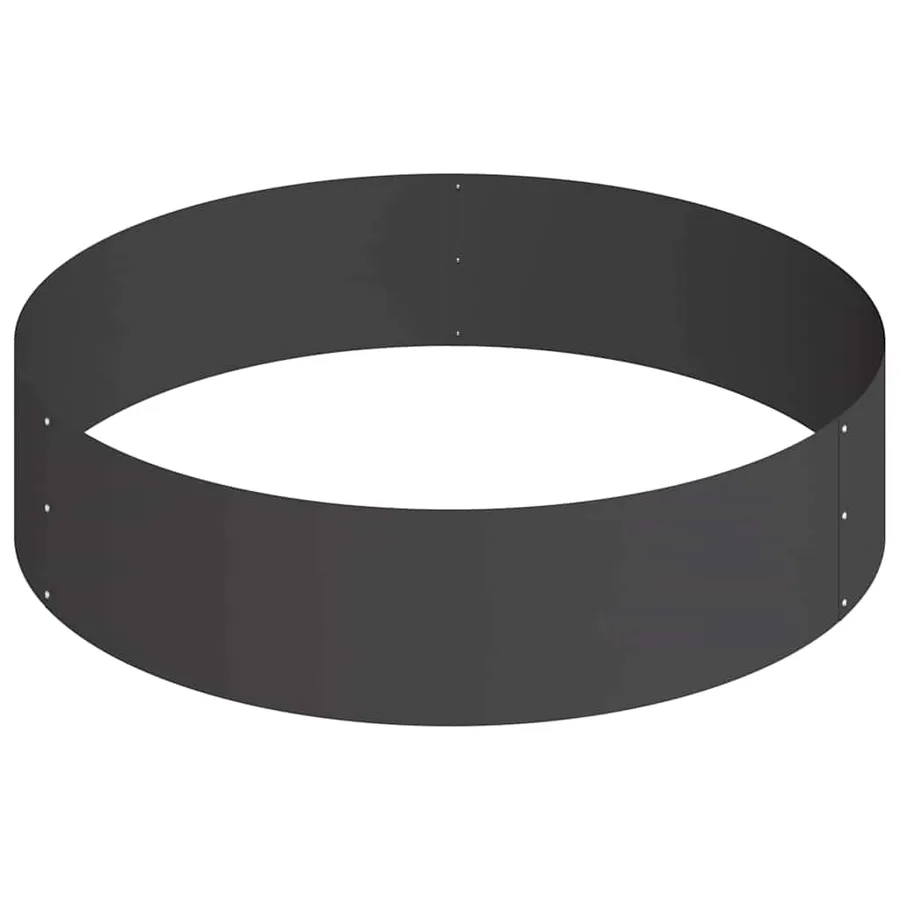 Cache-pot de jardin Noir 90 x 90 x 20 cm Acier laminé à froid - 5