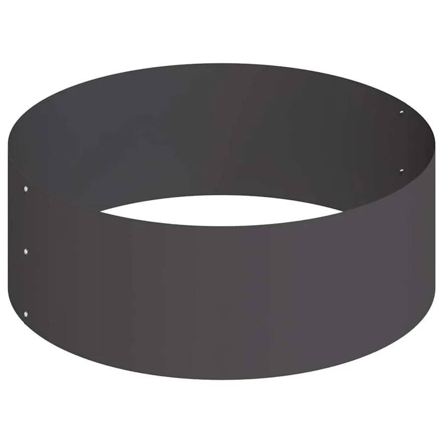 Cache-pot de jardin Noir 90 x 90 x 20 cm Acier laminé à froid - 6