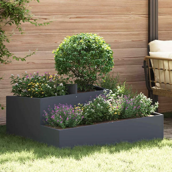 Cache-pot de jardin Anthracite 100 x 100 x 50 cm
