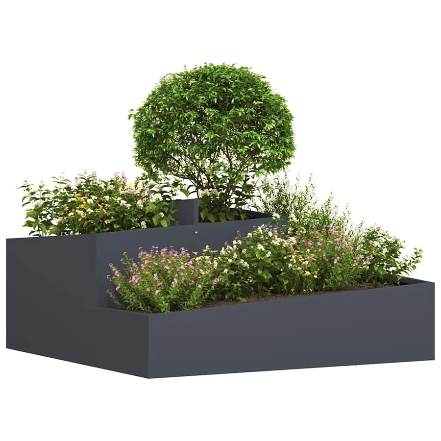 Cache-pot de jardin Anthracite 100 x 100 x 50 cm - 3