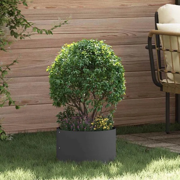 Anneau de jardinière 5 pc Noir 30 x 30 x 20 cm