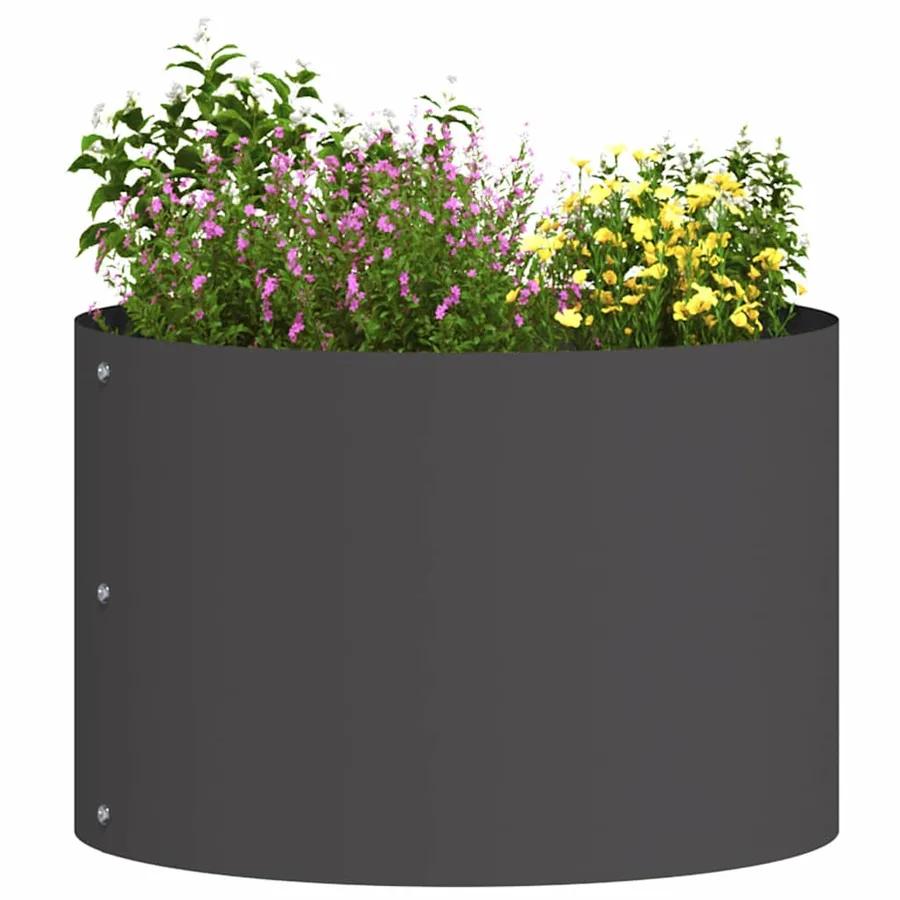 Anneau de jardinière 5 pc Noir 30 x 30 x 20 cm - 3