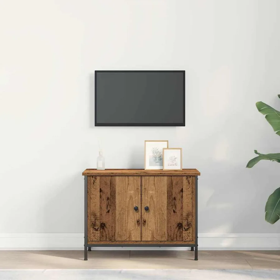 Meuble TV Bois Ancien 60 x 35 x 45 cm Bois d'ingénierie - 4