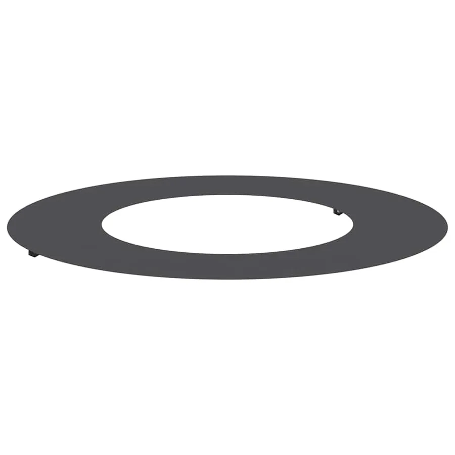 adapté pour anneau d'arbre plat Noir Ø40/70 cm Acier - 2
