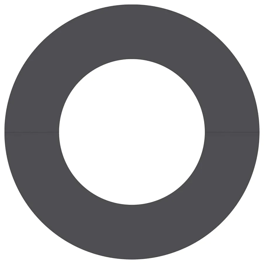 adapté pour anneau d'arbre plat Noir Ø40/70 cm Acier - 5