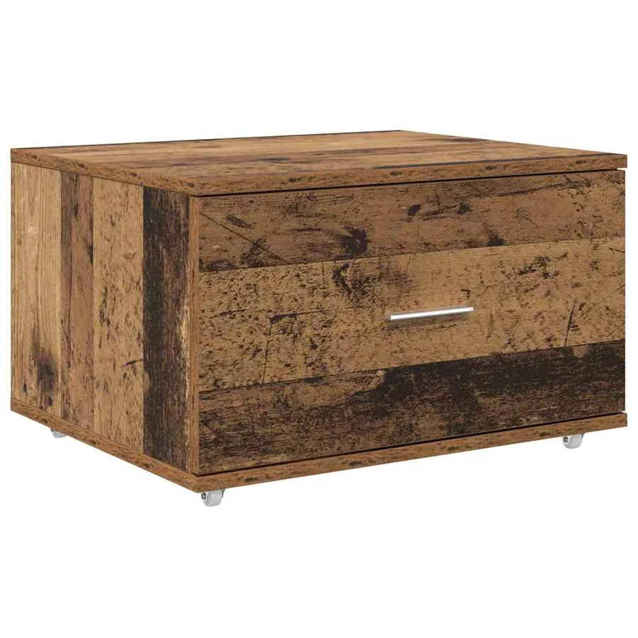 Armoire à tiroirs avec roue Bois ancien 55 x 45 x 31 cm - 2