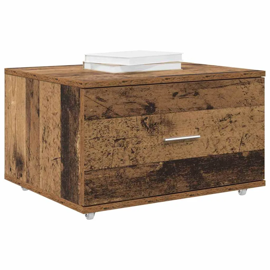 Armoire à tiroirs avec roue Bois ancien 55 x 45 x 31 cm - 3