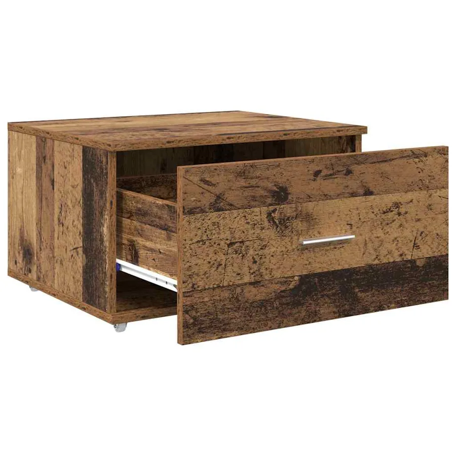Armoire à tiroirs avec roue Bois ancien 55 x 45 x 31 cm - 5