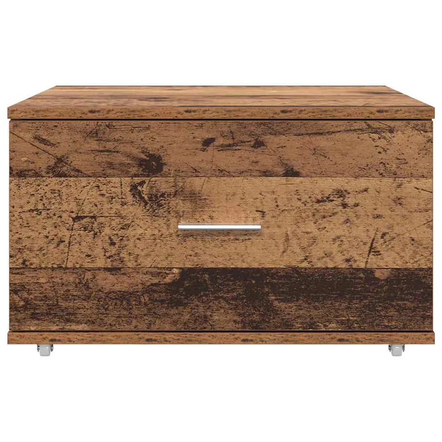 Armoire à tiroirs avec roue Bois ancien 55 x 45 x 31 cm - 6