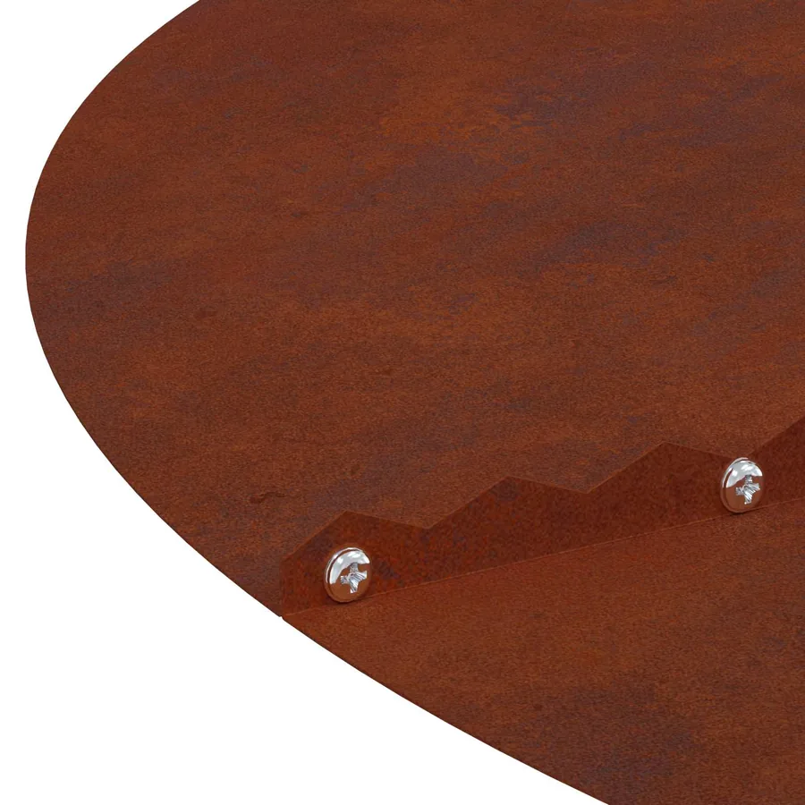 adapté pour anneau d'arbre plat Rouillé Ø40/70 cm - 7