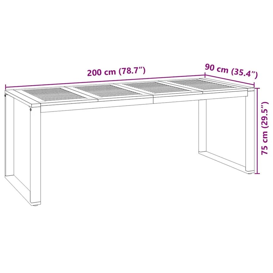 Ensemble de salle à manger pour jardin 7 pcs Noir et Marron - 11
