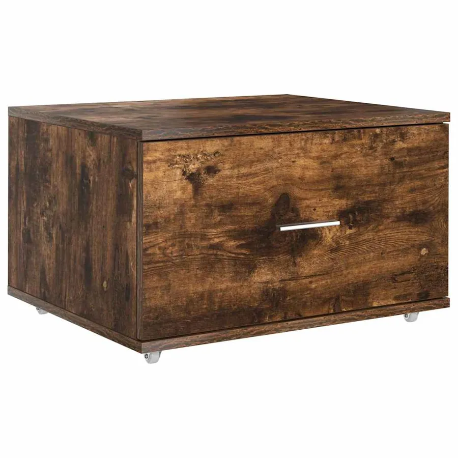 Armoire à tiroirs avec roue Chêne fumé 55 x 45 x 31 cm - 2