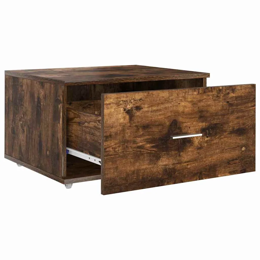 Armoire à tiroirs avec roue Chêne fumé 55 x 45 x 31 cm - 5
