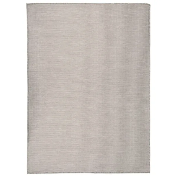 Tapis à tissage plat d'extérieur 200x280 cm gris clair