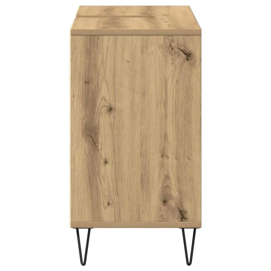 Cabinet de salle de bain Chêne artisanal 80 x 33 x 60 cm - 7