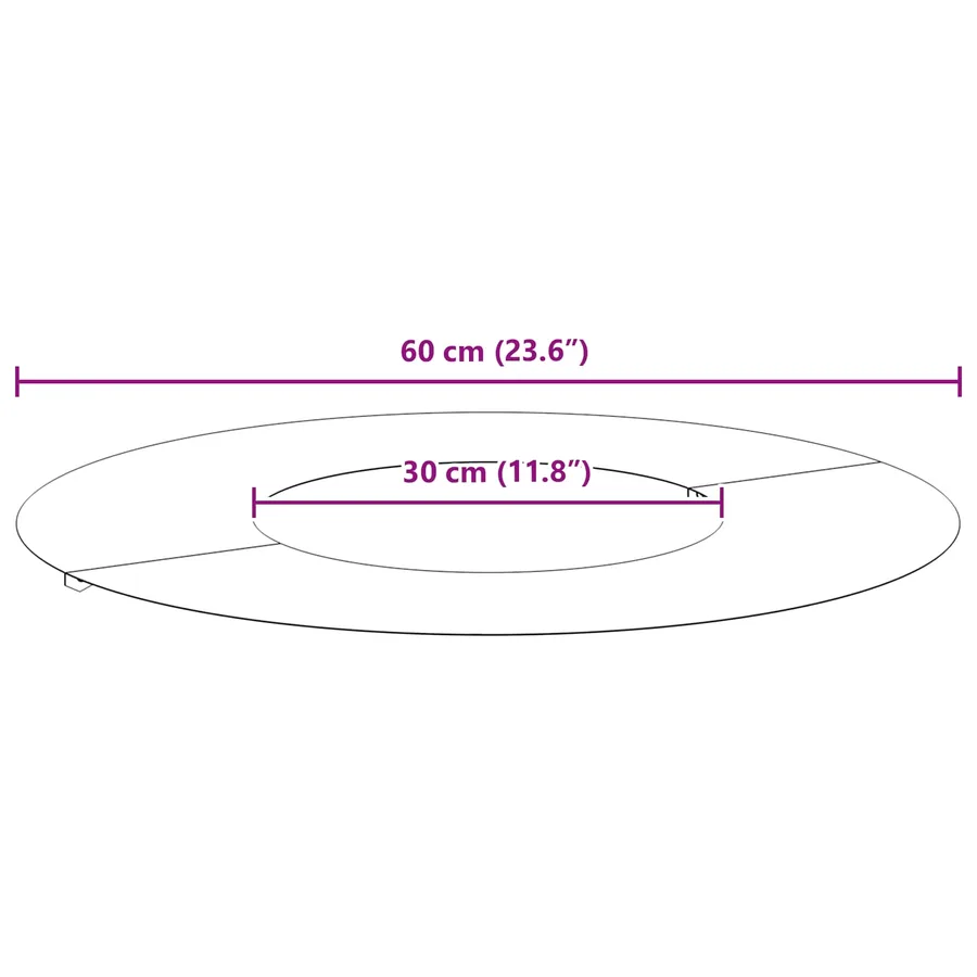 adapté pour anneau d'arbre plat Rouillé Ø30/60 cm - 11