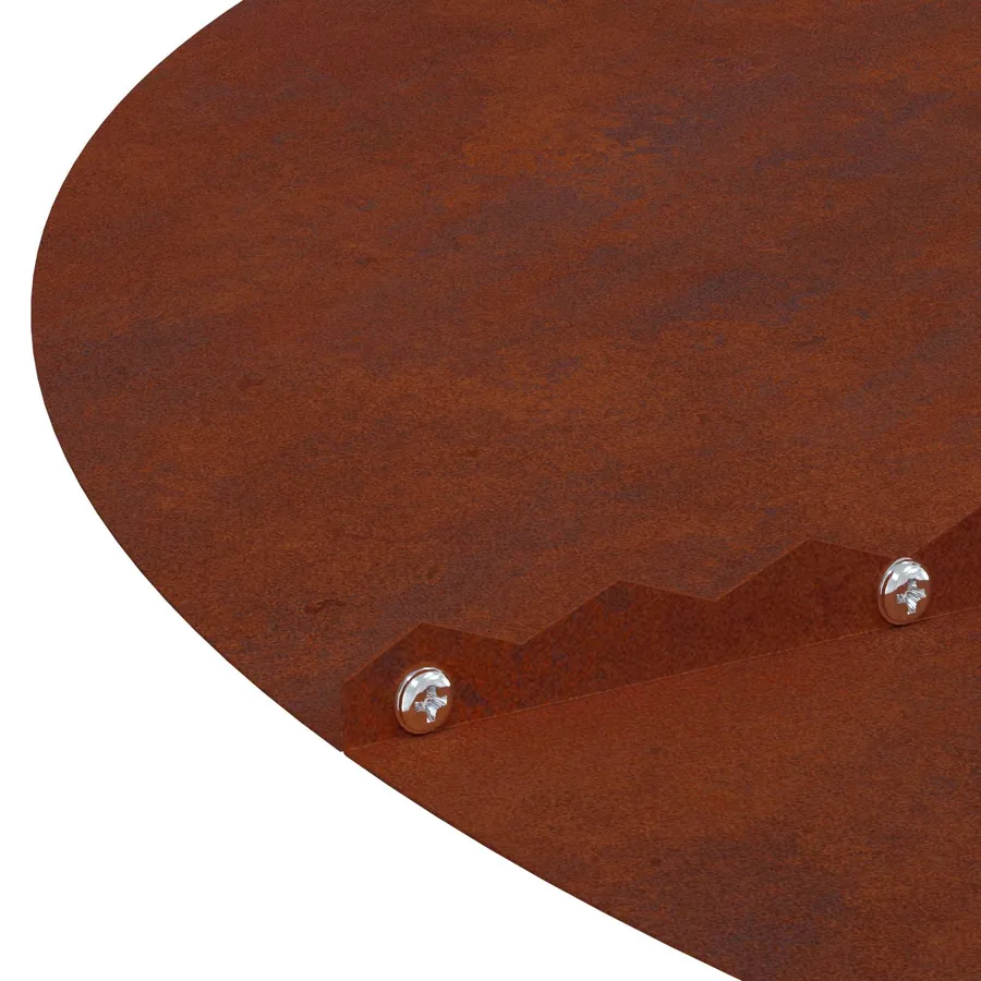 adapté pour anneau d'arbre plat Rouillé Ø30/60 cm - 7