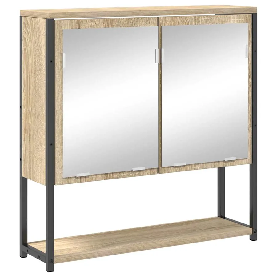 Ensemble de mobilier de salle de bain 3 pcs Chêne Sonoma - 5