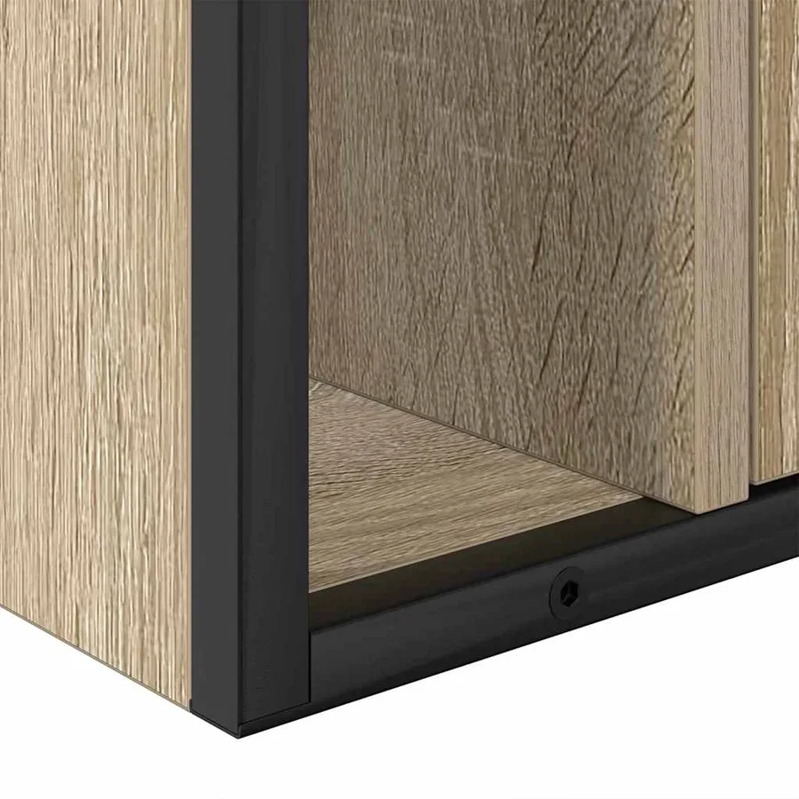 Ensemble de mobilier de salle de bain 3 pcs Chêne Sonoma - 9