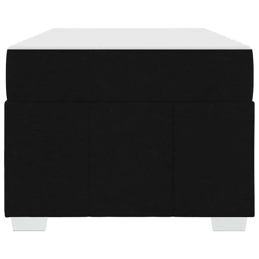 Cadre de lit avec matelas Noir 90 x 190 cm tissu - 7