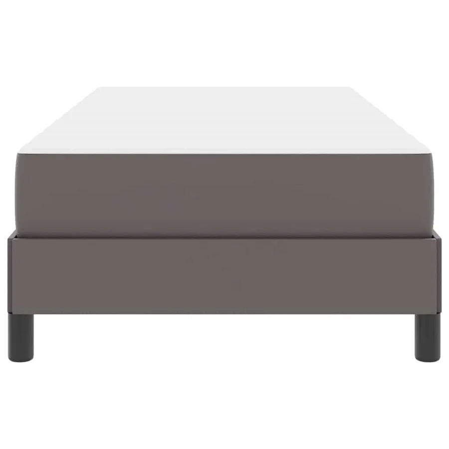 Cadre de lit avec matelas Gris 90 x 200 cm tissu - 7