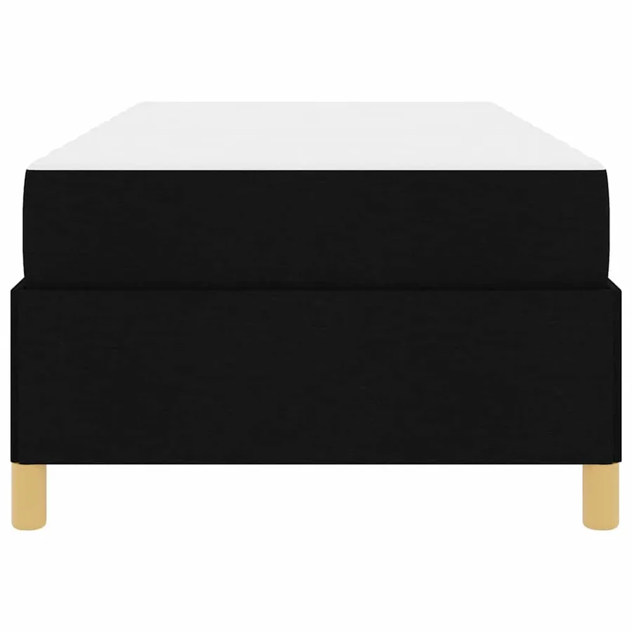 Cadre de lit avec matelas Noir 90 x 200 cm tissu - 7