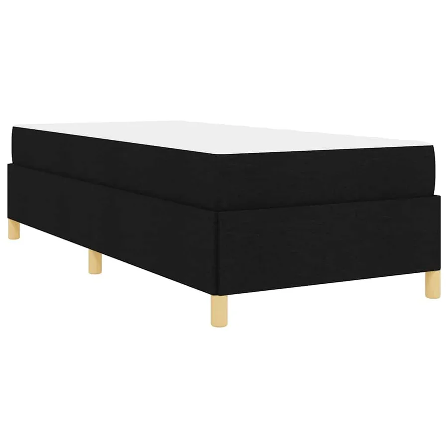 Cadre de lit avec matelas Noir 90 x 200 cm tissu - 9