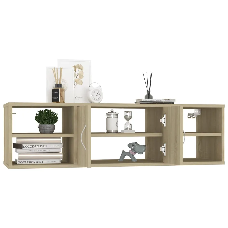 Étagère murale Chêne sonoma 102x30x29 cm Bois d’ingénierie - 4
