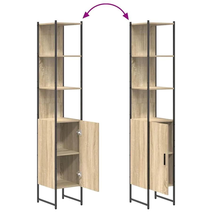 Ensemble de mobilier de salle de bain 3 pcs Chêne Sonoma - 13