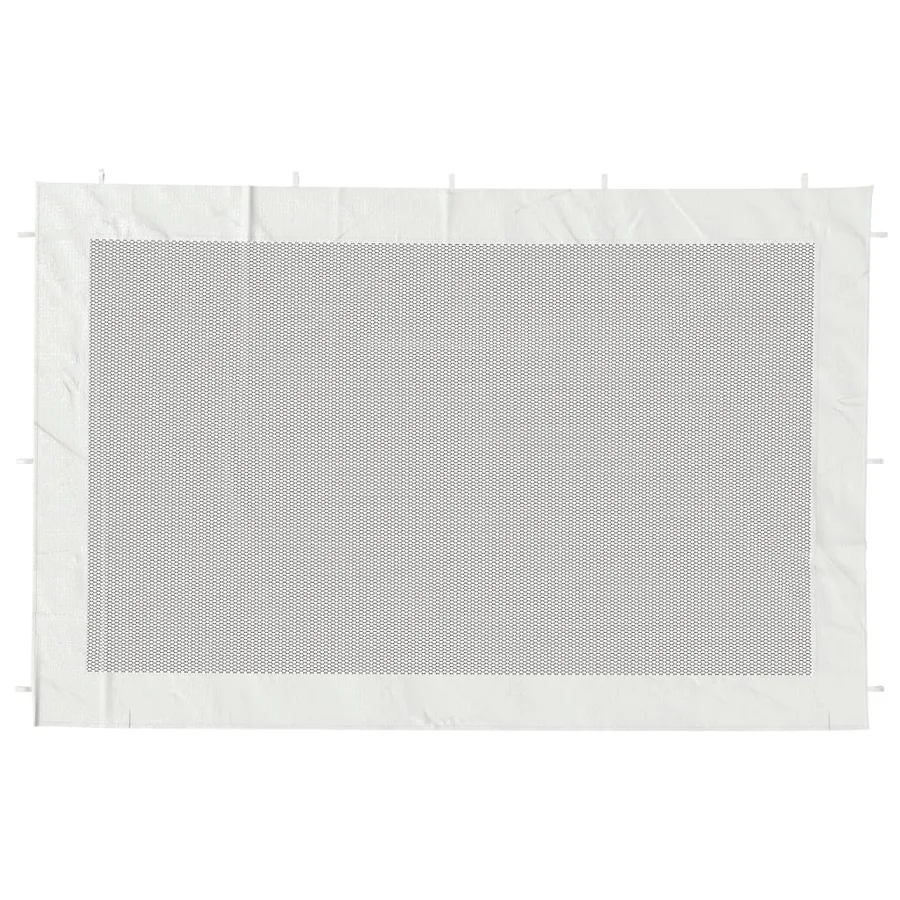 Paroi de tente de réception 2 pcs Maille Blanc et noir - 3
