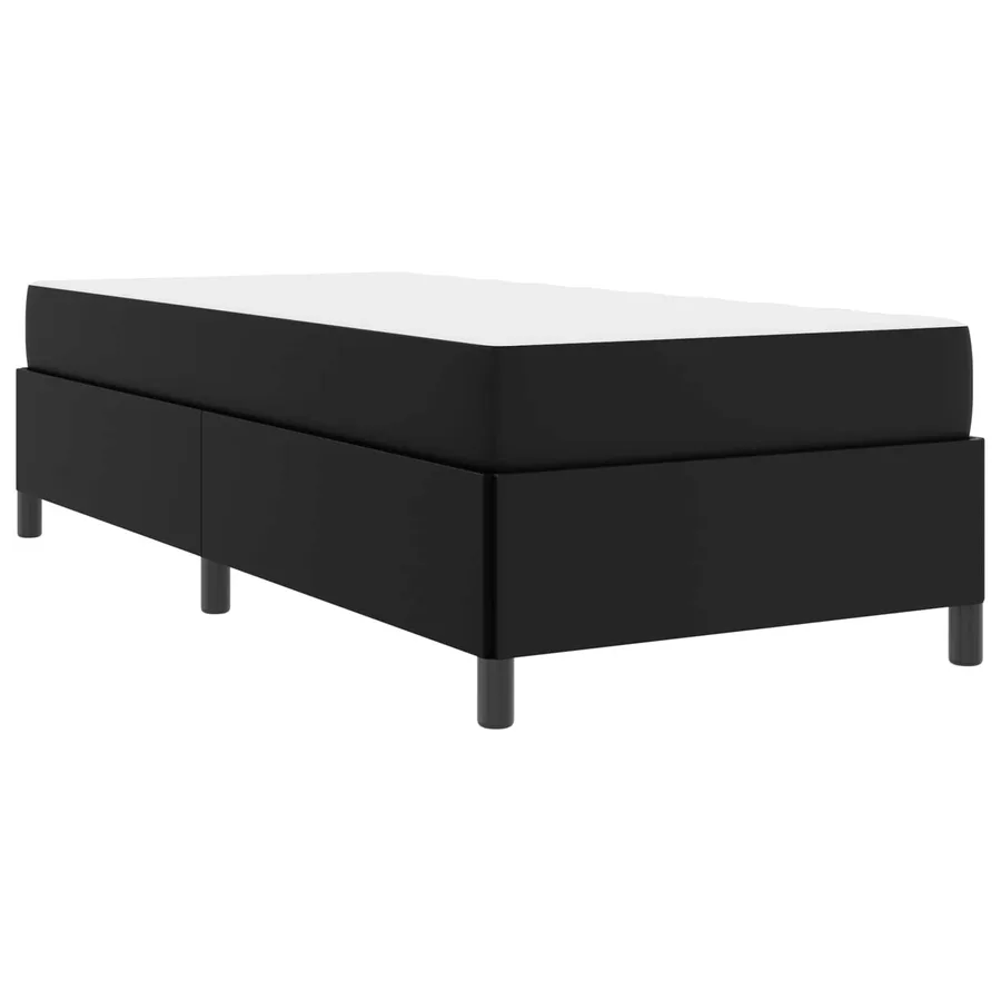 Cadre de lit avec matelas Noir 80 x 200 cm tissu - 4