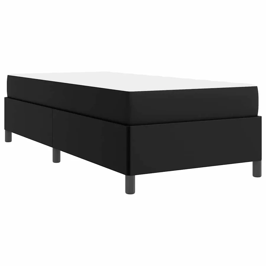 Cadre de lit avec matelas Noir 80 x 200 cm tissu - 9