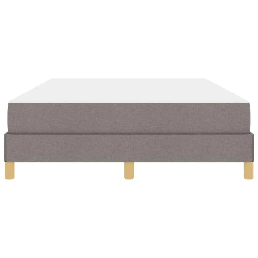 Lit à ressorts avec matelas Taupe 160 x 200 cm tissu - 7