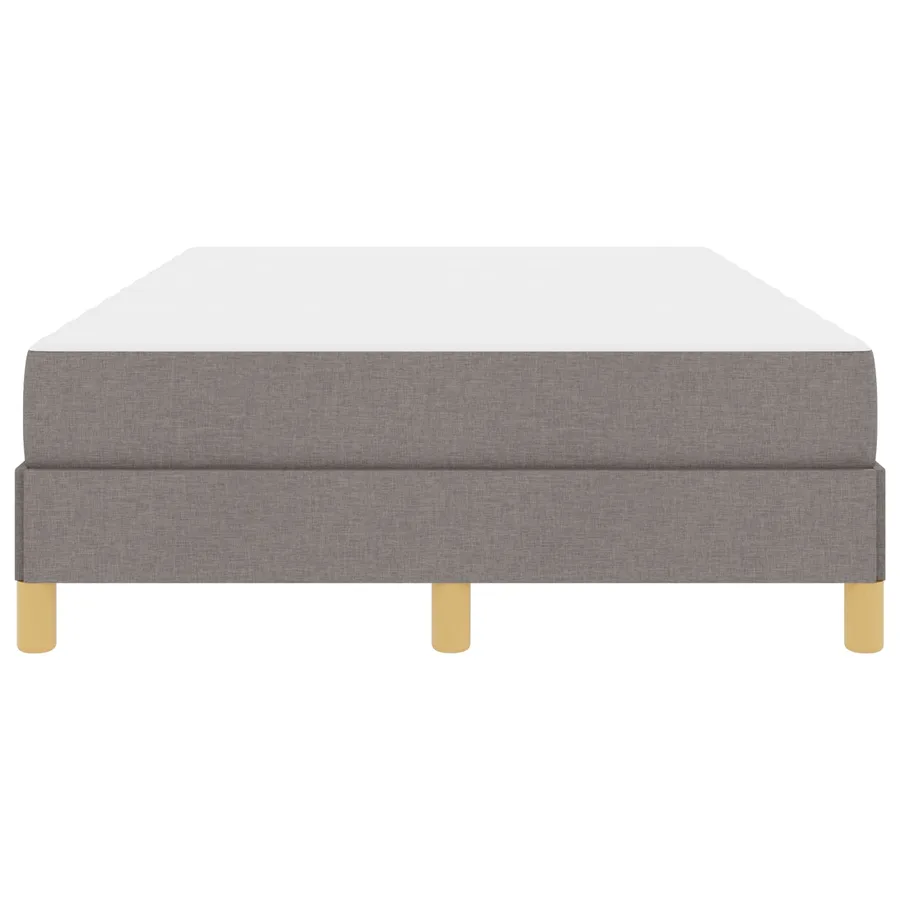 Lit à ressorts avec matelas Taupe 120 x 200 cm tissu - 7