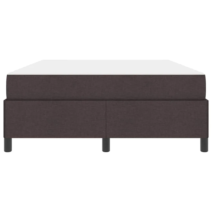Lit à ressorts Marron foncé 140 x 200 cm tissu - 7
