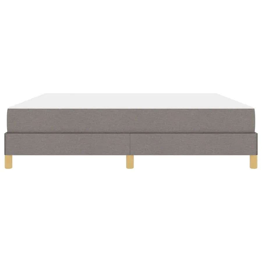 Lit à ressorts avec matelas Taupe 180 x 200 cm tissu - 7