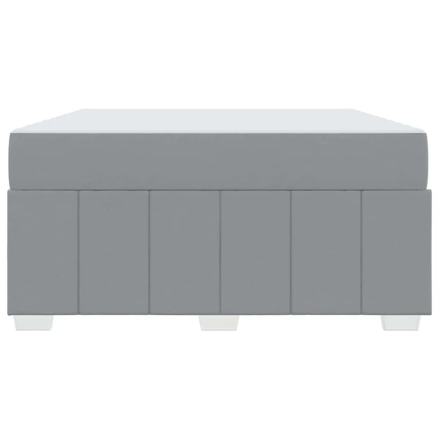 Cadre de lit avec matelas Gris clair 160 x 200 cm tissu - 7