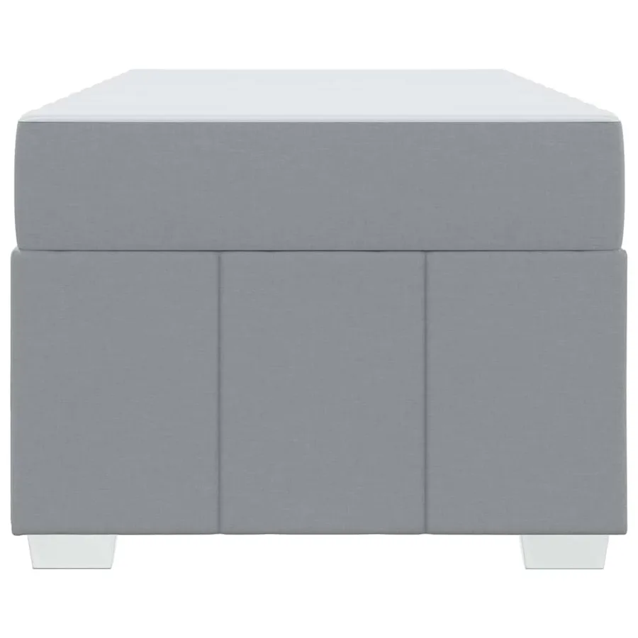 Cadre de lit Gris clair 90 x 190 cm tissu - 7
