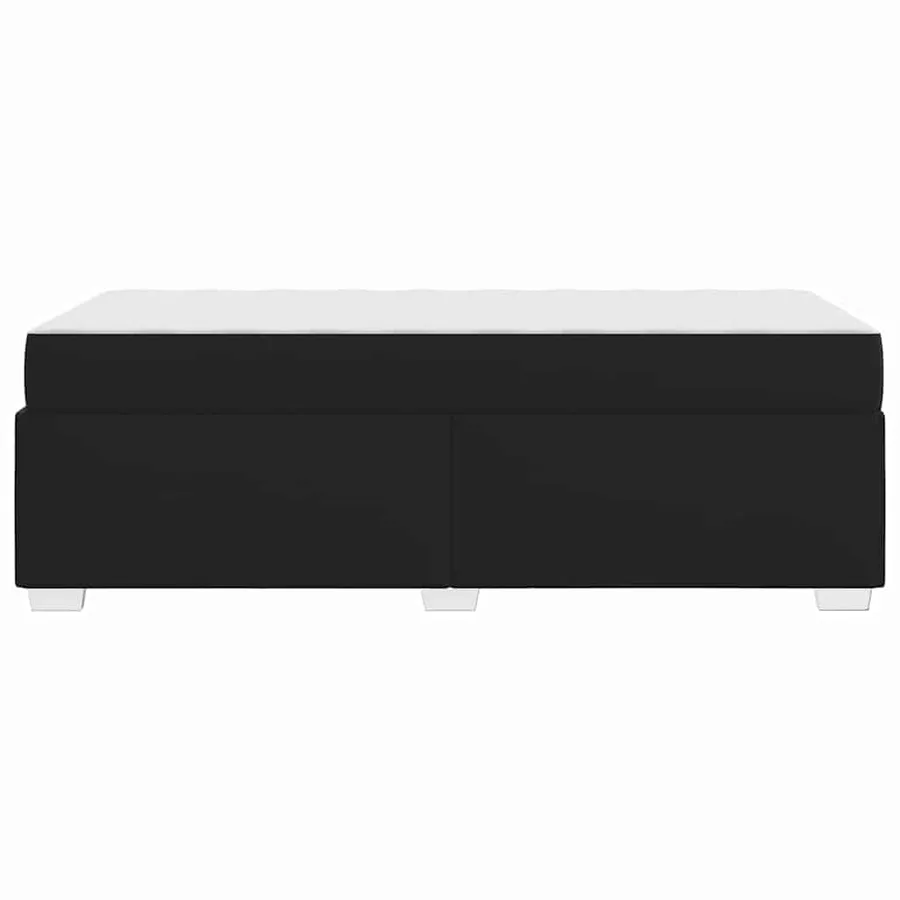 Cadre de lit avec matelas Noir 90 x 200 cm tissu - 6