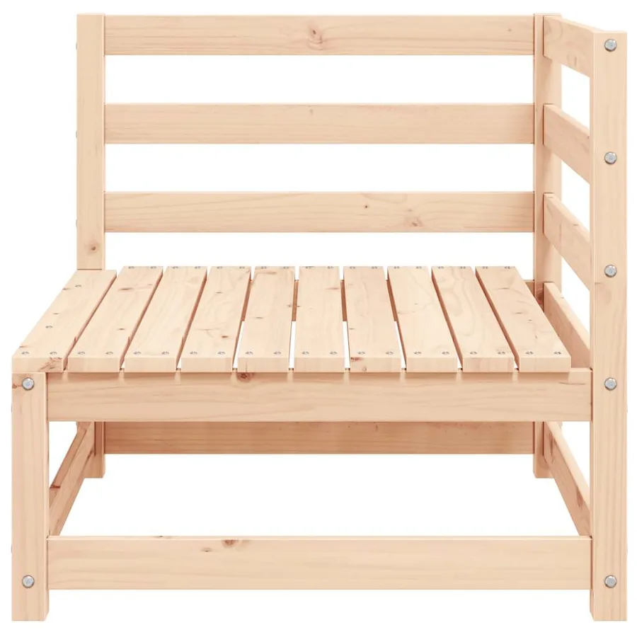 Canapés d'angle de jardin 2pcs avec coussins Bois de pin massif - 3
