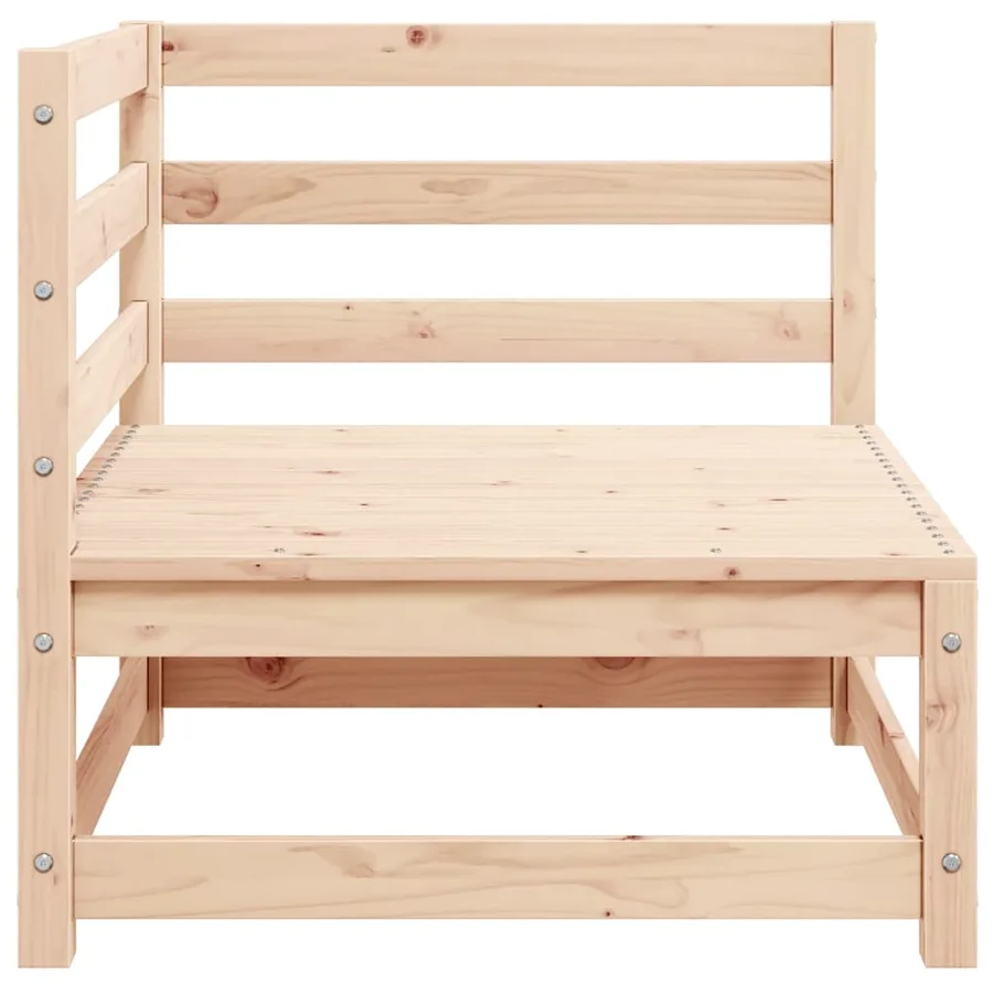 Canapés d'angle de jardin 2pcs avec coussins Bois de pin massif - 4